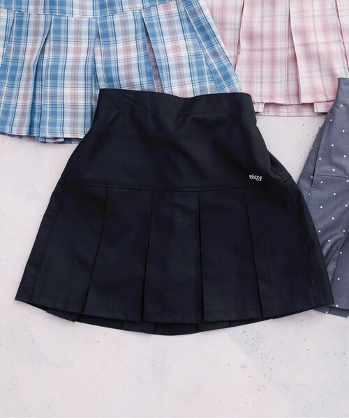 algy（アルジー）の「アソートプリーツスカパン（スカート・キッズ・ブラック/グレー/ピンク/サックスブルー・130/140/150/160）」の2枚目の写真