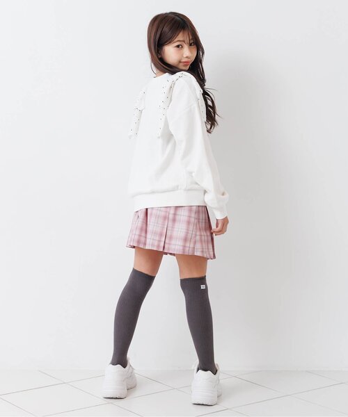 algy（アルジー）の「アソートプリーツスカパン（スカート・キッズ・ブラック/グレー/ピンク/サックスブルー・130/140/150/160）」の8枚目の写真