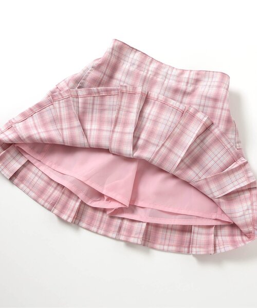 algy（アルジー）の「アソートプリーツスカパン（スカート・キッズ・ブラック/グレー/ピンク/サックスブルー・130/140/150/160）」の13枚目の写真