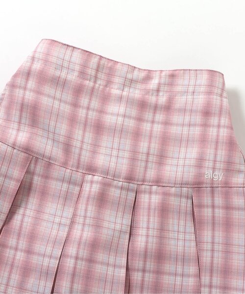 algy（アルジー）の「アソートプリーツスカパン（スカート・キッズ・ブラック/グレー/ピンク/サックスブルー・130/140/150/160）」の18枚目の写真