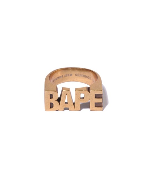 A BATHING APE（アベイシングエイプ）の「BAPE LOGO RING（リング・メンズ・シルバー/ゴールド・19/21）」の4枚目の写真
