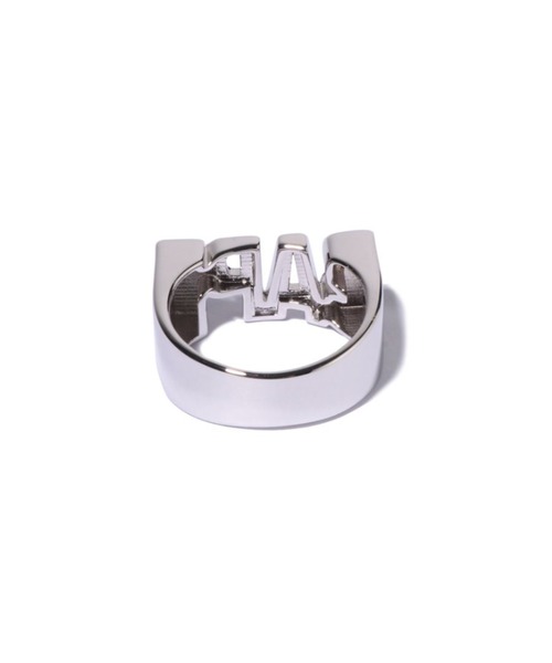 A BATHING APE（アベイシングエイプ）の「BAPE LOGO RING（リング・メンズ・シルバー/ゴールド・19/21）」の5枚目の写真