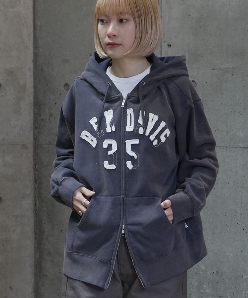 BEN DAVIS（ベンデイビス）の「【BEN DAVIS/ベンデイビス】 【90sヴィンテージ感】ショートパーカー 剥がれワッペン風デザイン 古着系ストリート ヘビーウェイト（パーカー・メンズ・ブラック/ネイビー・MEDIUM/LARGE/X-LARGE）」の19枚目の写真