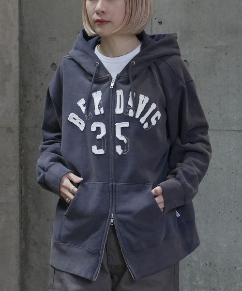 BEN DAVIS（ベンデイビス）の「【BEN DAVIS/ベンデイビス】 【90sヴィンテージ感】ショートパーカー 剥がれワッペン風デザイン 古着系ストリート ヘビーウェイト（パーカー・メンズ・ブラック/ネイビー・MEDIUM/LARGE/X-LARGE）」の20枚目の写真