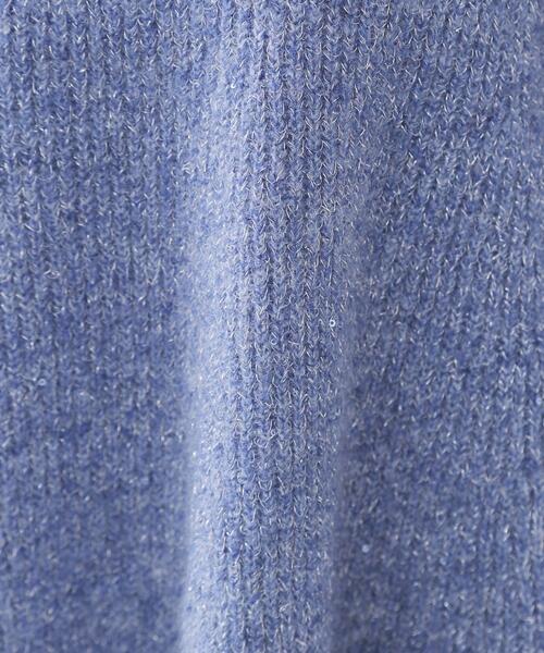 OPAQUE.CLIP（オペークドットクリップ）の「スパンコールラメ衿2WAYペプラムニット【洗濯機OK】（ニット/セーター・レディース・ホワイト系8/ブルー系5/チャコール・38/40）」の18枚目の写真