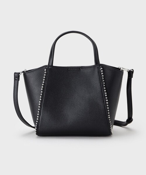 INDIVI（インディヴィ）の「【ミドルサイズ／合皮／ショルダー付】スタッズ風メタルバッグ（ショルダーバッグ・レディース・ピンク/ナチュラル/ブラック・00）」の22枚目の写真