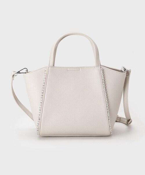 INDIVI（インディヴィ）の「【ミドルサイズ／合皮／ショルダー付】スタッズ風メタルバッグ（ショルダーバッグ・レディース・ピンク/ナチュラル/ブラック・00）」の11枚目の写真