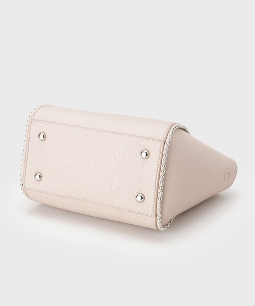INDIVI（インディヴィ）の「【ミドルサイズ／合皮／ショルダー付】スタッズ風メタルバッグ（ショルダーバッグ・レディース・ピンク/ナチュラル/ブラック・00）」の15枚目の写真