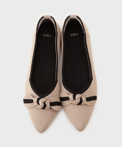 index（インデックス）の「リボンデザインニットパンプス（パンプス・レディース・ベージュ系4/ブラック系4・02/01/03）」の7枚目の写真