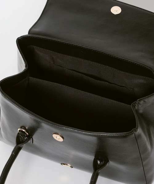 Heather(ヘザー)の「フェイクレザーハンドルBAG 640209(ハンドバッグ・レディース・ブラウン/ピンク/ブラック・ONE SIZE)」の11枚目の写真