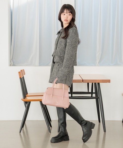 Heather(ヘザー)の「フェイクレザーハンドルBAG 640209(ハンドバッグ・レディース・ブラウン/ピンク/ブラック・ONE SIZE)」の19枚目の写真