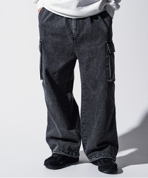 Mark Gonzales | Mark Gonzales(マーク ゴンザレス) ブランドロゴ ワイドデニムパンツ / WEB・直営店限定(デニムパンツ)