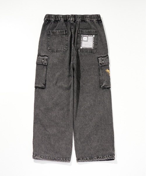 Mark Gonzales（マーク・ゴンザレス）の「Mark Gonzales(マーク ゴンザレス) ブランドロゴ ワイドデニムパンツ / WEB・直営店限定（デニムパンツ・メンズ・ブラック/ブルー・M/L/XL）」の14枚目の写真