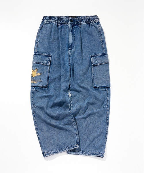 Mark Gonzales（マーク・ゴンザレス）の「Mark Gonzales(マーク ゴンザレス) ブランドロゴ ワイドデニムパンツ / WEB・直営店限定（デニムパンツ・メンズ・ブラック/ブルー・M/L/XL）」の15枚目の写真