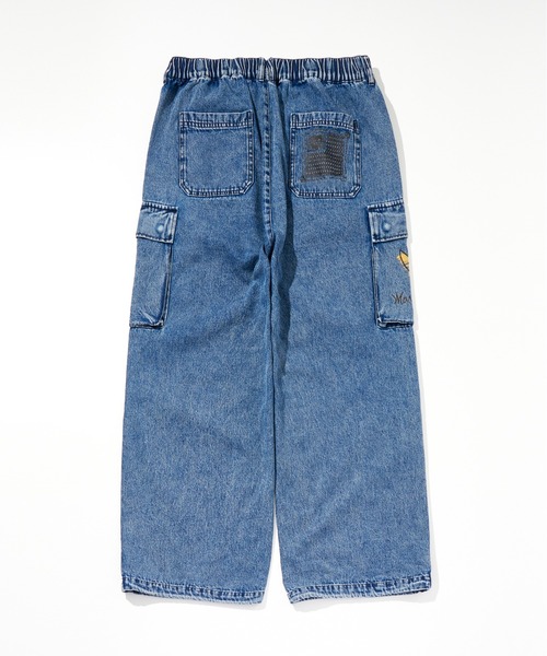 Mark Gonzales（マーク・ゴンザレス）の「Mark Gonzales(マーク ゴンザレス) ブランドロゴ ワイドデニムパンツ / WEB・直営店限定（デニムパンツ・メンズ・ブラック/ブルー・M/L/XL）」の16枚目の写真