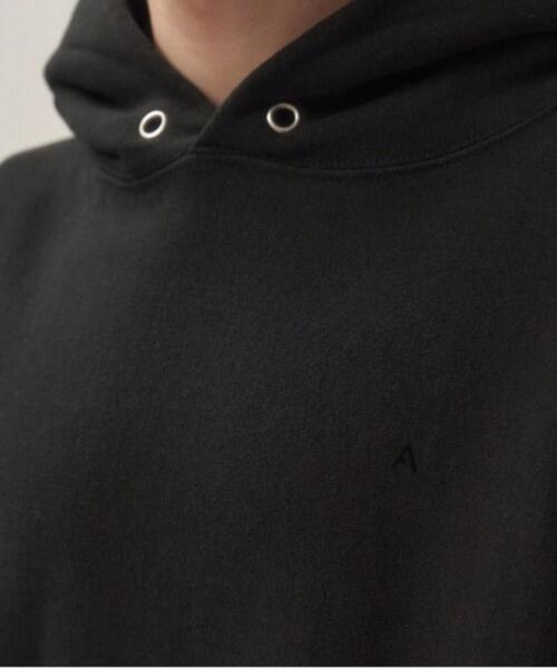B'2nd(ビーセカンド)の「ATON (エイトン) GARMENT DYED URAKE | HOODIE【2026年春夏入荷モデル】(パーカー・メンズ・ブラック・4/6)」の17枚目の写真