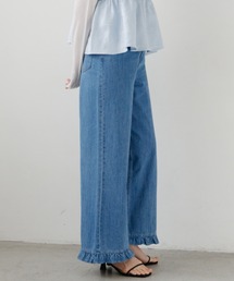 flower（フラワー）の「フリルデニムパンツ（デニムパンツ）」