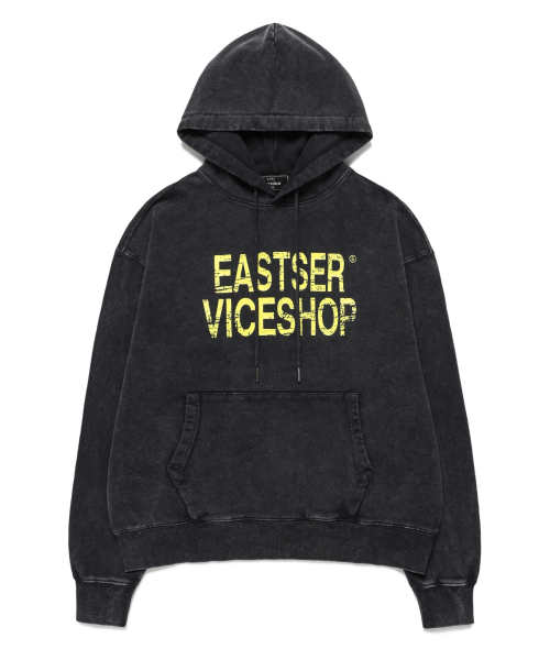 Vice Shop Dyed Hoodie — washed charcoal