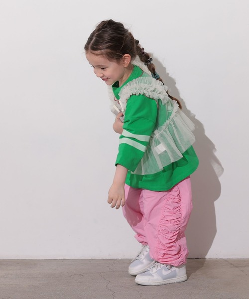 Ocean&Ground(オーシャン&グラウンド)の「TNサイドギャザーパンツ(その他パンツ・キッズ・ブラック/キナリ/ピンク・80/90/95/100/110/120/130/140)」の7枚目の写真