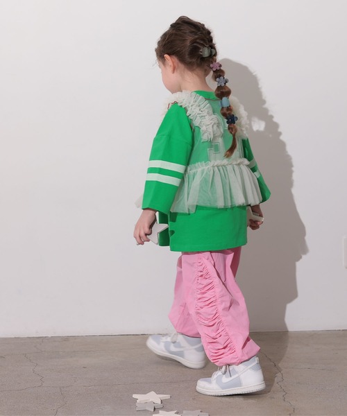 Ocean&Ground(オーシャン&グラウンド)の「TNサイドギャザーパンツ(その他パンツ・キッズ・ブラック/キナリ/ピンク・80/90/95/100/110/120/130/140)」の8枚目の写真