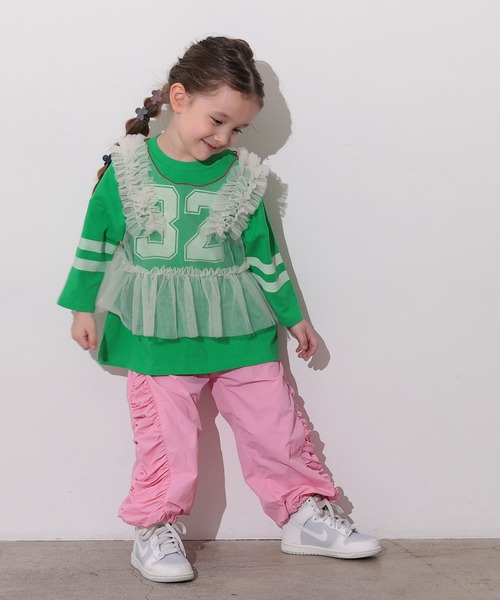 Ocean&Ground(オーシャン&グラウンド)の「TNサイドギャザーパンツ(その他パンツ・キッズ・ブラック/キナリ/ピンク・80/90/95/100/110/120/130/140)」の6枚目の写真