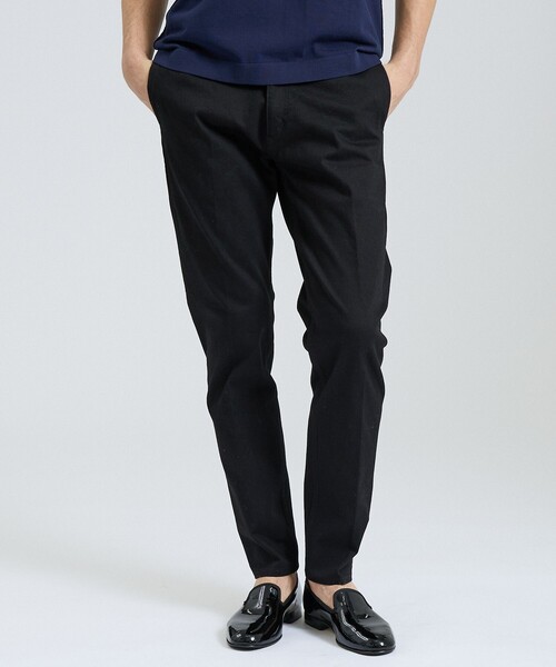 DESIGNWORKS（デザインワークス）の「ハイパーストレッチ スリム チノパンツ（スラックス・メンズ・ブラック/ベージュ・48/46/44/50）」の2枚目の写真