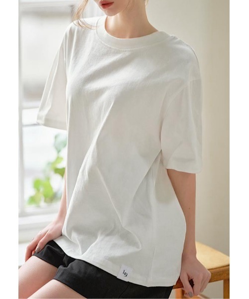 LUDICRUM(ルーディクルム)の「Over Tshirt (Long)(Tシャツ/カットソー・レディース・ブラック/オフホワイト・FREE)」の2枚目の写真