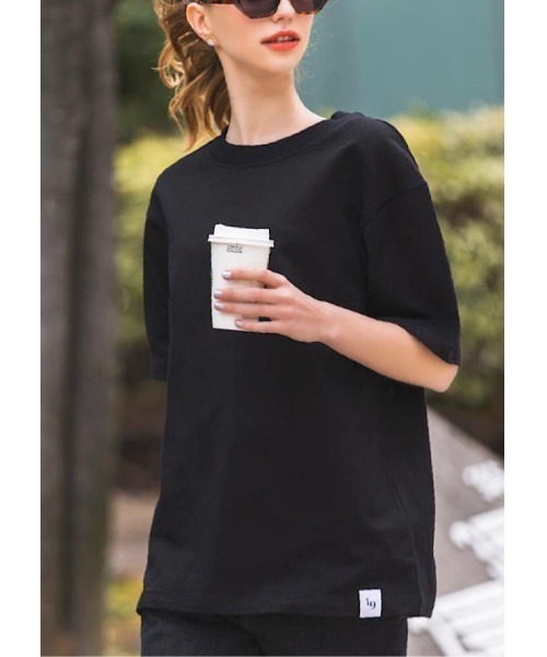 LUDICRUM(ルーディクルム)の「Over Tshirt (Long)(Tシャツ/カットソー・レディース・ブラック/オフホワイト・FREE)」の1枚目の写真