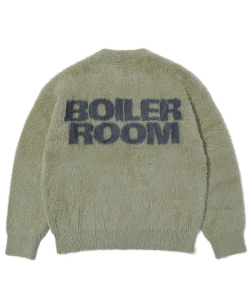 styles(スタイルス)の「BOILER ROOM SHAGGY KNIT CREW AW24KN(ニット/セーター・メンズ・カーキ/ブルー・M/S)」の1枚目の写真