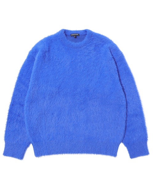 styles(スタイルス)の「BOILER ROOM SHAGGY KNIT CREW AW24KN(ニット/セーター・メンズ・カーキ/ブルー・M/S)」の3枚目の写真