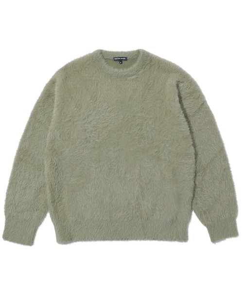 styles(スタイルス)の「BOILER ROOM SHAGGY KNIT CREW AW24KN(ニット/セーター・メンズ・カーキ/ブルー・M/S)」の4枚目の写真