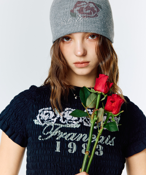 LARTIGENT（ラーティゼン）の「L15 SMOKED SHIRRING T-SHIRT(BLACK)（Tシャツ/カットソー・レディース・その他・FREE）」の2枚目の写真