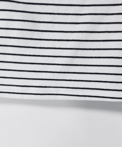 ReRe(リリ)の「ボートネック×ボーダー柄トップス(Tシャツ/カットソー・レディース・ホワイト/ブラック・MEDIUM)」の21枚目の写真