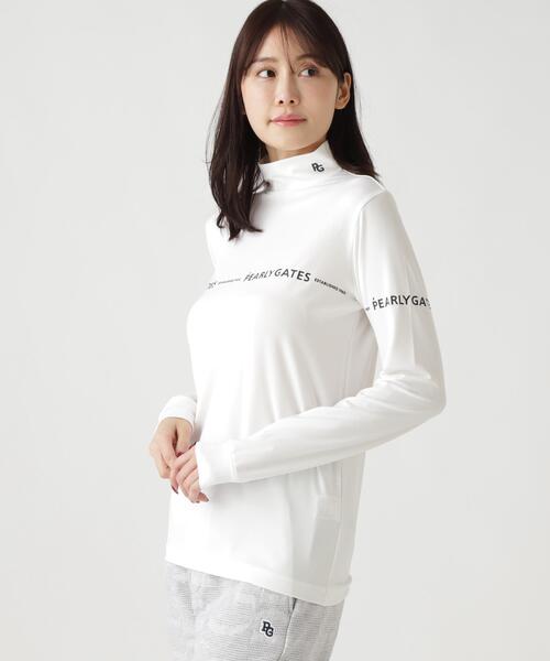 PEARLY GATES(パーリーゲイツ)の「【PEARLY GATES】37.5ベア天竺長袖ハイネックカットソー(Tシャツ/カットソー・レディース・ブルー/ネイビー/ホワイト・SMALL/MEDIUM/LARGE)」の2枚目の写真