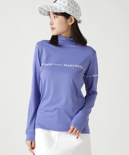 PEARLY GATES(パーリーゲイツ)の「【PEARLY GATES】37.5ベア天竺長袖ハイネックカットソー(Tシャツ/カットソー・レディース・ブルー/ネイビー/ホワイト・SMALL/MEDIUM/LARGE)」の3枚目の写真
