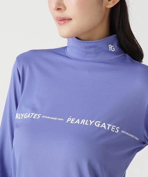 新品 パーリーゲイツ 37.5ベア天竺長袖ハイネックカットソー(5)L/濃紺 PEARLY GATES】37.5ベア天竺長袖ハイネックカットソー（Tシャツ