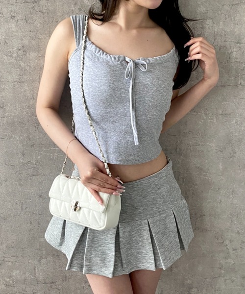 Mejoul（メジュール）の「【2026春夏新作】ターンロックスクエアキルティングフラップショルダーバッグ（ショルダーバッグ・レディース・ホワイト/ライトグリーン/ブラック/ライトピンク・F）」の17枚目の写真