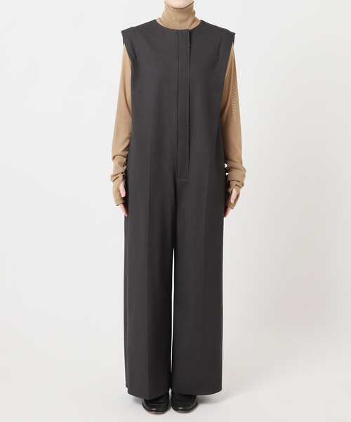 CITYSHOP(シティーショップ)の「ZIP JUMP SUIT:オールインワン(つなぎ/オールインワン・レディース・チャコールグレー/ブラック・36/38)」の7枚目の写真