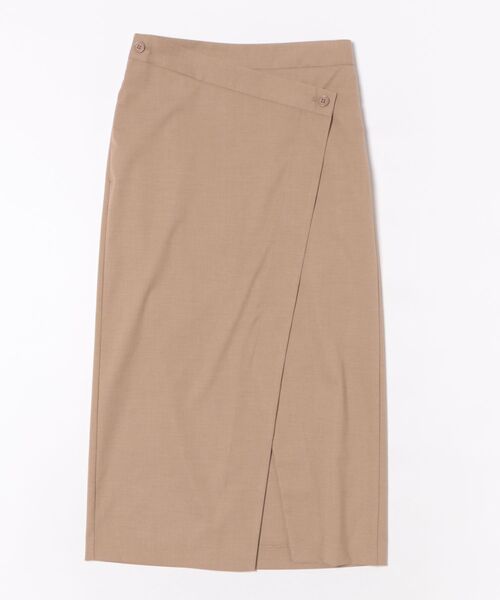 HELIOPOLE（エリオポール）の「the ELLISON SKIRT（スカート・レディース・チャコールグレー/ベージュ・36/38）」の2枚目の写真