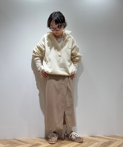 HELIOPOLE(エリオポール)の「the ELLISON SKIRT(スカート・レディース・チャコールグレー/ベージュ・36/38)」の16枚目の写真