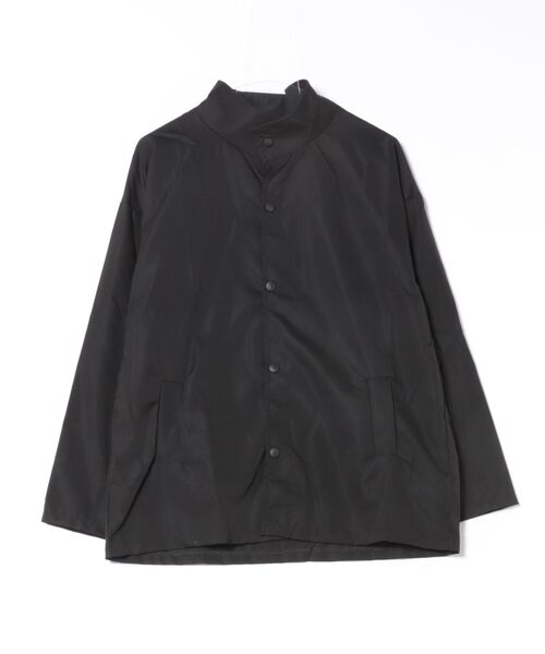 Ritzy(リッツィー)の「オーバーサイズ スタンドカラー シャツコート(シャツ/ブラウス・レディース・グリーン/ブラック・M)」の9枚目の写真