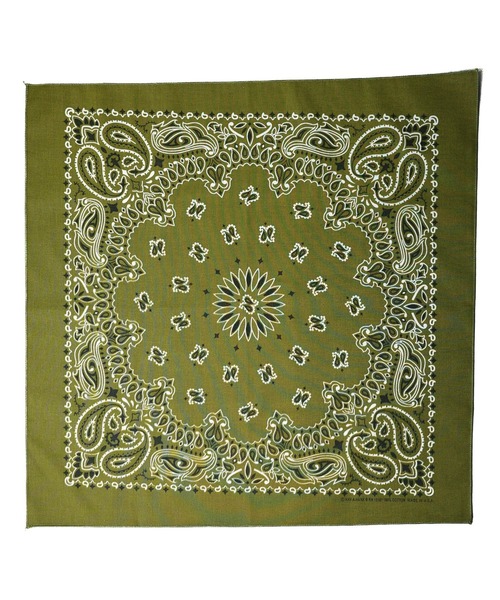 HAV-A-HANK（ハバハンク ）の「【RS】【HAV-A-HANK】PAISLEY　BANDANNA（バンダナ/スカーフ・メンズ・バーガンディー/ネイビー/カーキ/ブラック×レッド/ブラック/パープル/グリーン/シルバー/ネイビー系・FREE）」の10枚目の写真