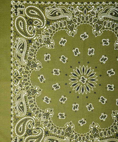 HAV-A-HANK（ハバハンク ）の「【RS】【HAV-A-HANK】PAISLEY　BANDANNA（バンダナ/スカーフ・メンズ・バーガンディー/ネイビー/カーキ/ブラック×レッド/ブラック/パープル/グリーン/シルバー/ネイビー系・FREE）」の12枚目の写真