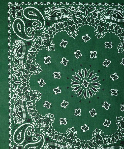 HAV-A-HANK（ハバハンク ）の「【RS】【HAV-A-HANK】PAISLEY　BANDANNA（バンダナ/スカーフ・メンズ・バーガンディー/ネイビー/カーキ/ブラック×レッド/ブラック/パープル/グリーン/シルバー/ネイビー系・FREE）」の16枚目の写真