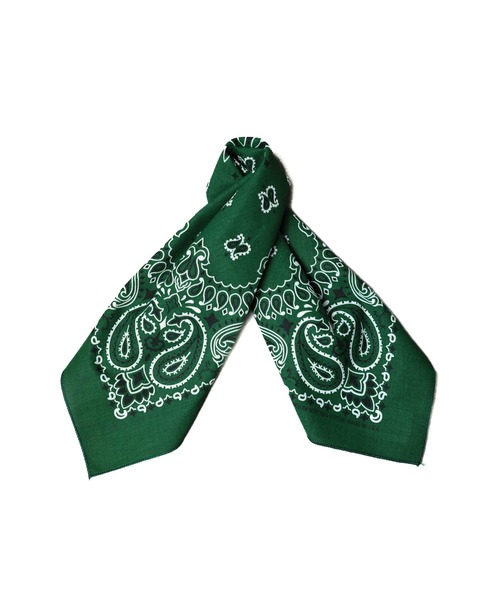 HAV-A-HANK（ハバハンク ）の「【RS】【HAV-A-HANK】PAISLEY　BANDANNA（バンダナ/スカーフ・メンズ・バーガンディー/ネイビー/カーキ/ブラック×レッド/ブラック/パープル/グリーン/シルバー/ネイビー系・FREE）」の17枚目の写真