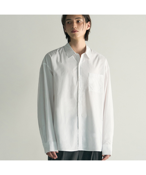 nowos コンチョ　コットンシャツ　ブラウス　Cotton Shirt セール】モーメント セミクロップ コットンシャツ [5 COLOR]（シャツ