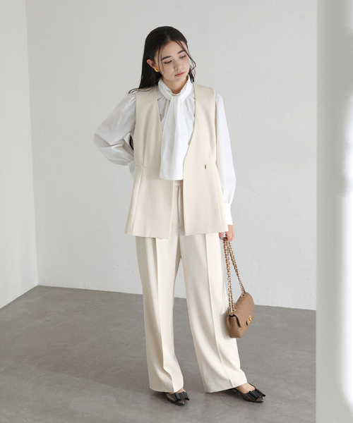 La TOTALITE（ラトータリテ）の「【洗える】コンシャスジレ（その他アウター・レディース・アイボリー/ネイビー・38/36）」の14枚目の写真