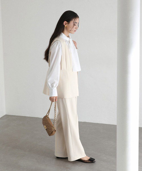 La TOTALITE（ラトータリテ）の「【洗える】コンシャスジレ（その他アウター・レディース・アイボリー/ネイビー・38/36）」の15枚目の写真