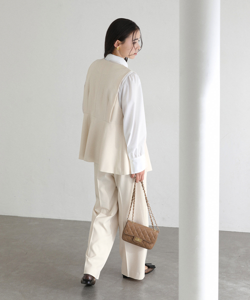 La TOTALITE（ラトータリテ）の「【洗える】コンシャスジレ（その他アウター・レディース・アイボリー/ネイビー・38/36）」の16枚目の写真