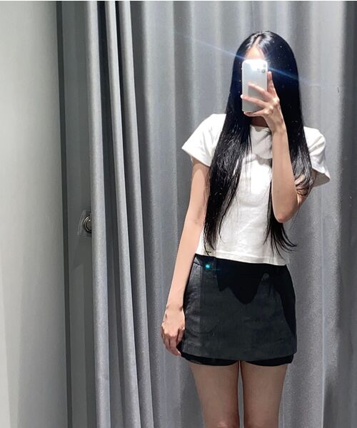 MUSINSA STANDARD WOMAN（ムシンサスタンダードウーマン）の「ウィメンズレイヤードミニスカート[ミディアムグレー]（スカート・レディース・その他・LARGE/MEDIUM/SMALL/X-SMALL）」の8枚目の写真